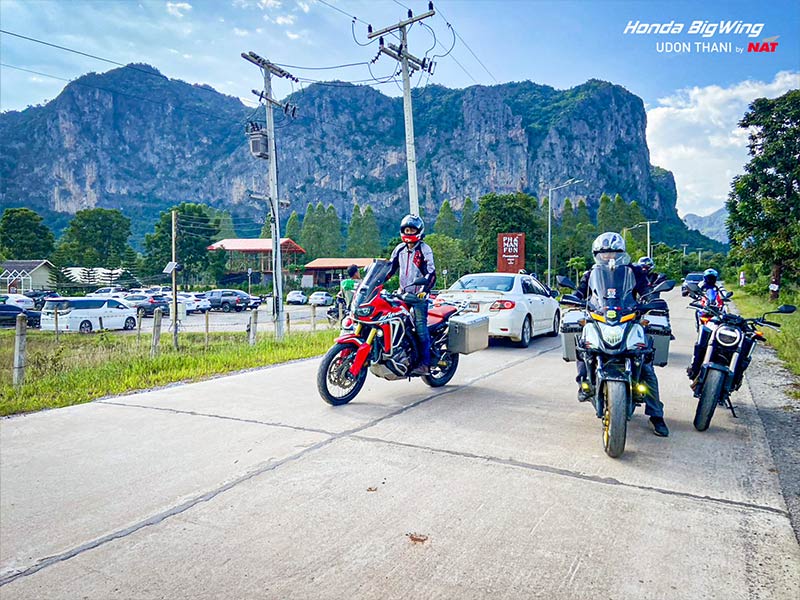 ภาพบรรยากาศชาวไบค์เกอร์ Honda BigWing Udonthani ที่ออกไปตะลุยภูผาม่าน